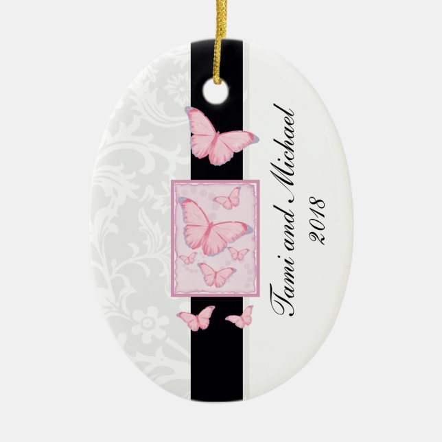 Weihnachtsgeschmuckvorlage für frisch gezapftes Fo Keramik Ornament (Vorne)