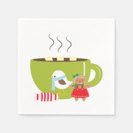 Weihnachtsgetränk Napkin Serviette