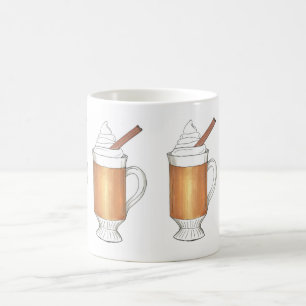 Weihnachtsgetränke in heißer Butterflasche Tasse