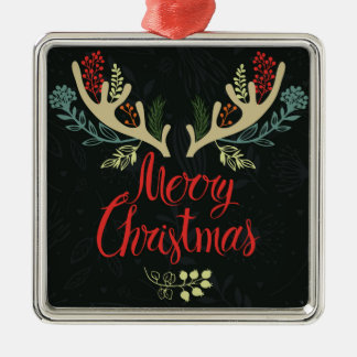 Weihnachtsgeweih-frohe Weihnachten Ornament Aus Metall