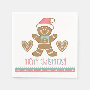 Weihnachtsgingerbrot Cookie Party Napkin Serviette