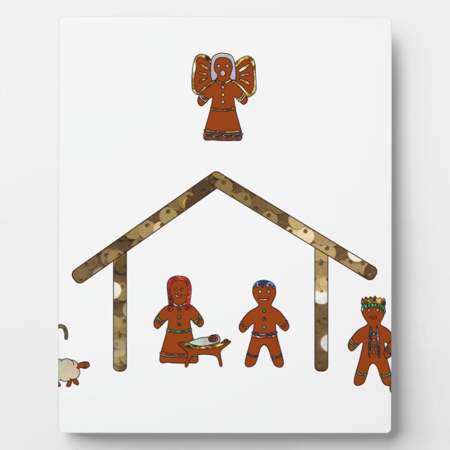Weihnachtsgingerbrot Fotoplatte (Vorderseite)