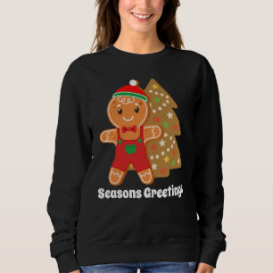 Weihnachtsgingerbrot hinzufügen sweatshirt