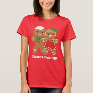 Weihnachtsgingerbrot hinzufügen T-Shirt