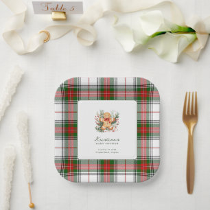 Weihnachtsgingerbrot Kinderdusche Pappteller