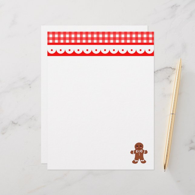 Weihnachtsgingerbrot Letterhead (Vorderseite/Rückseite Beispiel)