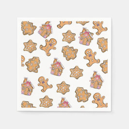 Weihnachtsgingerbrot Mann Party Paper Napkin Serviette