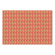 Weihnachtsgingerbrot - Packpapierblätter