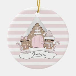 Weihnachtsgingerbrot Rosa Baum Dekoration