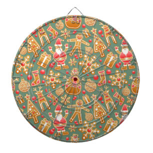 Weihnachtsgingerbrot santa dartscheibe