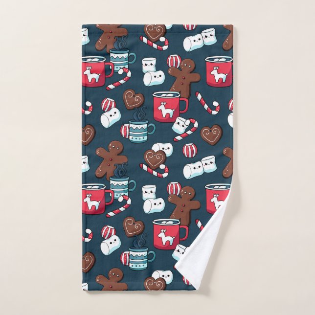Weihnachtsgingerbrot - Schokolade Küche Handtuch (Handtuch)