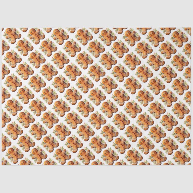 Weihnachtsgingerbrot Seidenpapier (Vorderseite)