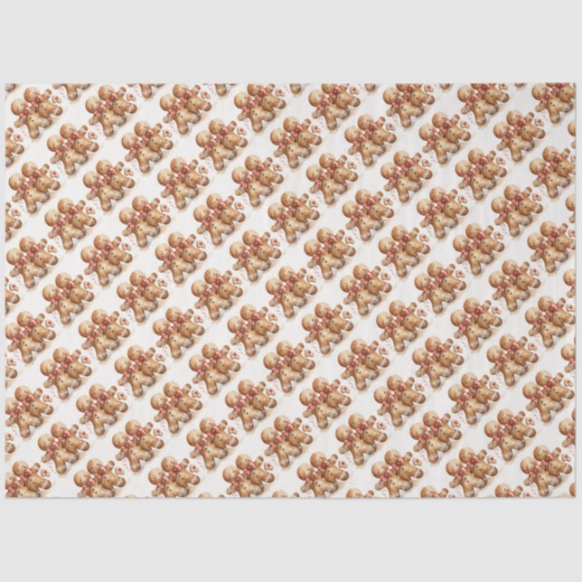 Weihnachtsgingerbrot Seidenpapier (Vorderseite)