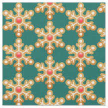 Weihnachtsgingerbrot Snowflake Grünes Muster