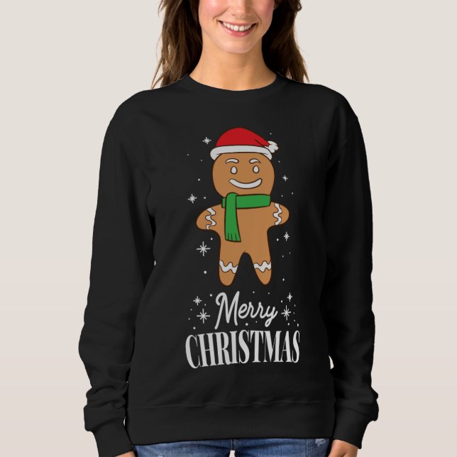 Weihnachtsgingerbrot Sweatshirt (Vorderseite)