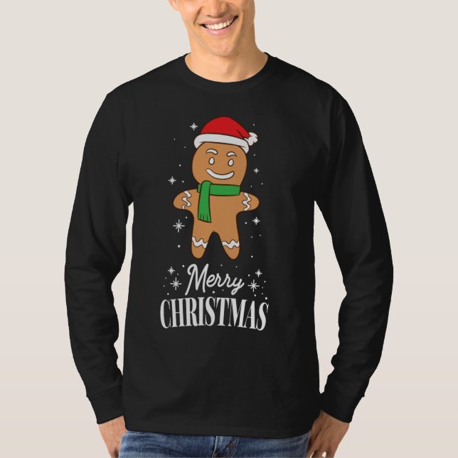 Weihnachtsgingerbrot T-Shirt (Vorderseite)