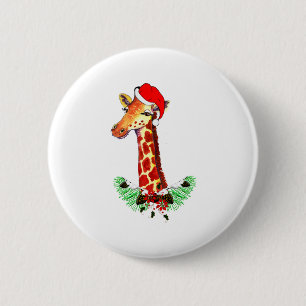 Weihnachtsgiraffe Button