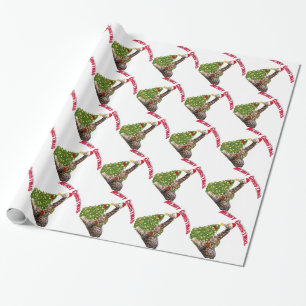 WeihnachtsGiraffe Geschenkpapier