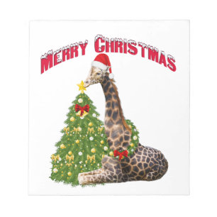 WeihnachtsGiraffe Notizblock