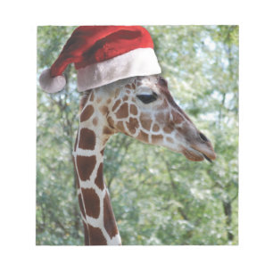 WeihnachtsGiraffe Notizblock