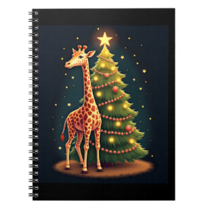 Weihnachtsgiraffe offizieller Baumaufsatz Lustig g Notizblock