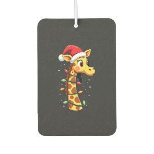 Weihnachtsgiraffe Santa Hut Lichter Giraffe Männer Autolufterfrischer