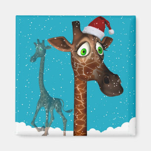 Weihnachtsgiraffen-Magnetit Magnet
