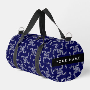 Weihnachtsgirlande, Blau, Ihr Name, Personalisiere Duffle Bag
