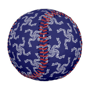 Weihnachtsgirlande Blau, Weihnachtsdekoration, Xma Baseball