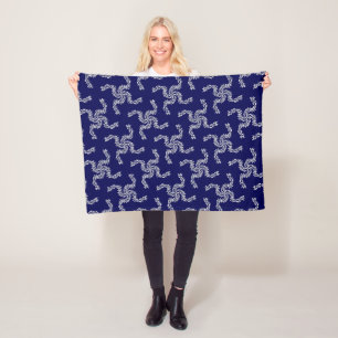 Weihnachtsgirlande Blau, Weihnachtsdekoration, Xma Fleecedecke