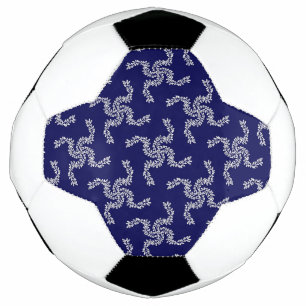 Weihnachtsgirlande Blau, Weihnachtsdekoration, Xma Fußball