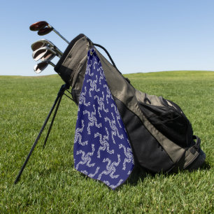 Weihnachtsgirlande Blau, Weihnachtsdekoration, Xma Golfhandtuch