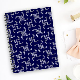 Weihnachtsgirlande Blau, Weihnachtsdekoration, Xma Notizbuch