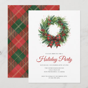 Weihnachtsgirlande Festive Party Einladung