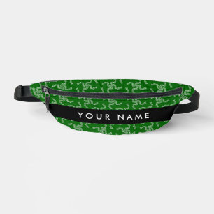 Weihnachtsgirlande, Grün, Ihr Name, Personalisiere Bauchtasche