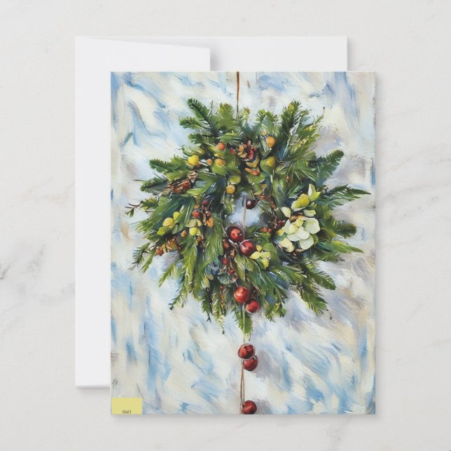 Weihnachtsgirlande Karte (Vorderseite)