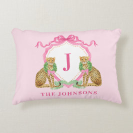 Weihnachtsgirlande Leopardenkamm Monogramm Dekokissen