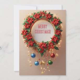 Weihnachtsgirlande 🎄✨Poinsettien-Schmuckkugeln Go