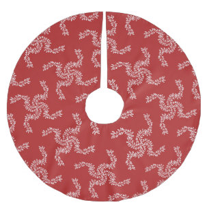 Weihnachtsgirlande Rot, Weihnachtsdekoration, Xmas Polyester Weihnachtsbaumdecke