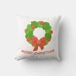 Weihnachtsgirlande-Wurfkissen Kissen