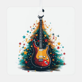 Weihnachtsgitarre Weihnachtsbaumschmuck Ornament Aus Metall