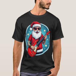 Weihnachtsgitarrist  Rockmusik Weihnachten (2) T-Shirt