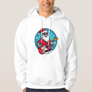 Weihnachtsgitarrist  Rockmusik Weihnachten (3) Hoodie