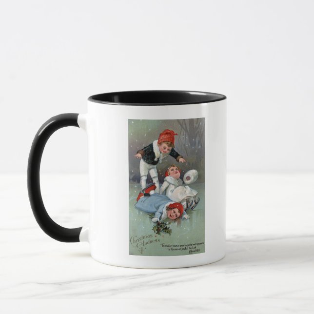 WeihnachtsgladnessIce Skaten Kids Collapse Tasse (Links)