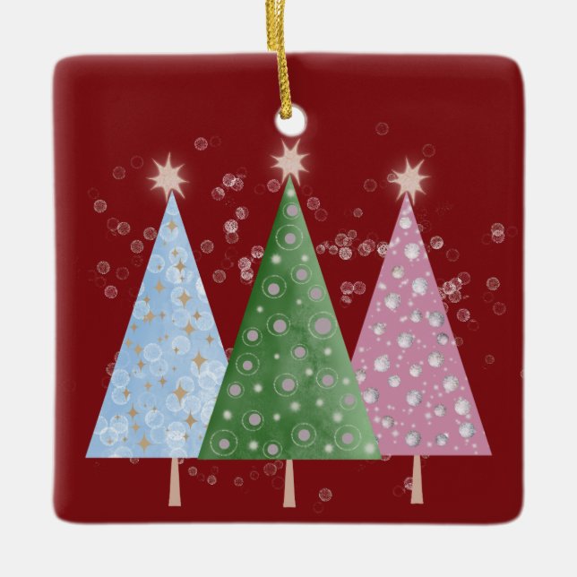 Weihnachtsglanz Keramikornament (Vorderseite)