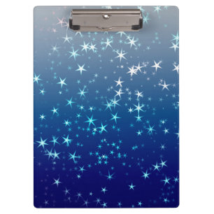 Weihnachtsglanz Sterne Blauer Himmel Klemmbrett