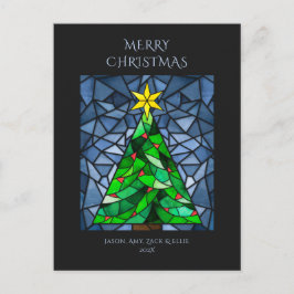 Weihnachtsglas Feiertagspostkarte