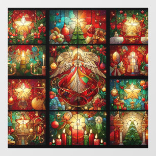 Weihnachtsglas-Fensterverkleidung Fensteraufkleber