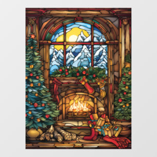 Weihnachtsglas-Fensterverkleidung Fensteraufkleber