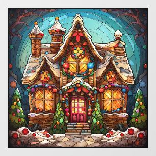 Weihnachtsglas-Fensterverkleidung Fensteraufkleber